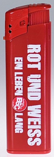 Feuerzeug rot-weiss